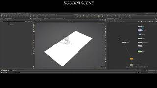 Abstract particles flowing (Houdini+nuke) pops