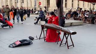 Video thumbnail of "碰碰【古箏】Guzheng Cover《上海灘 The Bund I》Chinese Musical Instruments在法國街頭演奏《上海灘》，怎麼想的？"