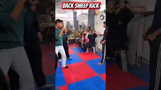 Reserve Sweep kick tutorial |  Step By Step MartialArts training 💥 #reservesweepkick #shorts