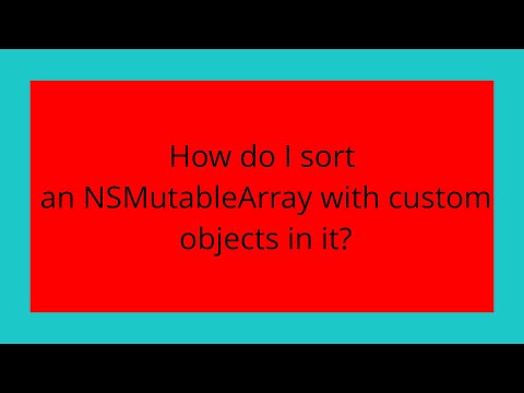 How do I sort an NSMutableArray with custom objects in it?