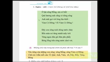 CHÍNH TẢ - TUẦN 15 - LỚP 3: NGHE - VIẾT: VÀM CỎ ĐÔNG