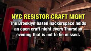 NYC Resistor Hackerspace Craft Night