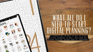 Digital planning beginners // what to buy to start digital planning 2024