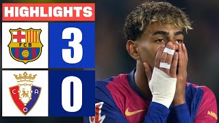 Barcelona vs Osasuna Full Highlights (English Commentary) 2025