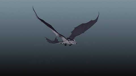 Light Fury Flying 3D Animation (Blender Animation)