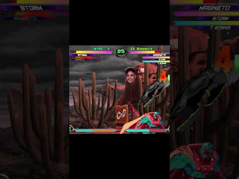 MvC2: Romneto - Magneto Midscreen GB to Rom to Crossup Tron Unmash 95% Sequence .:12.15.23:.