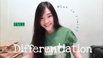 【ENG】ADD MATHS | Form 5 Chapter 2.1: Differentiation (What is limit?) FULL KSSM