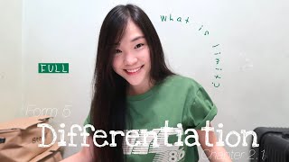 【ENG】ADD MATHS | Form 5 Chapter 2.1: Differentiation (What is limit?) FULL KSSM