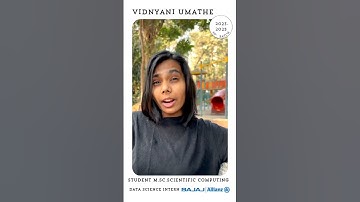 Vidnyani Umate | ML Intern - Bajaj Allianz | M.Sc. Scientific Computing