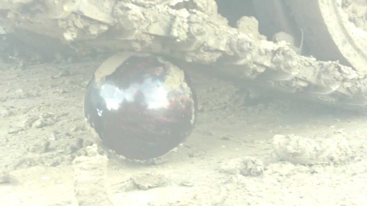 BOWLING BALL crushed by tank FAIL YouTube