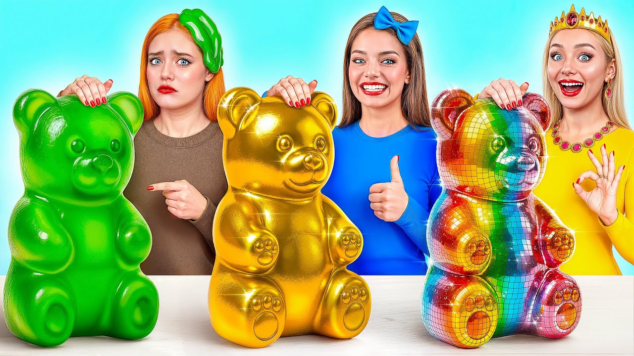 Бедная vs Богатая vs Ультра Богатая еда Челлендж | Потрясающие Кухонные Лайфхаки от Multi DO Smile