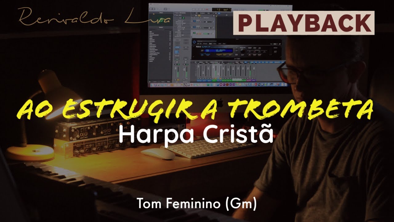 469 da Harpa Cristã | Playback - Ao Estrugir a trombeta Tom Feminino Gm)