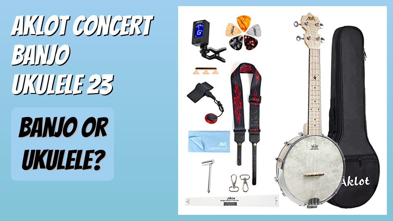 REVIEW (2026): AKLOT Concert Banjo Ukulele 23. Features