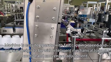 Automatic screw capping machine for plastic bottle with high speed,auto jar screw capper equipment