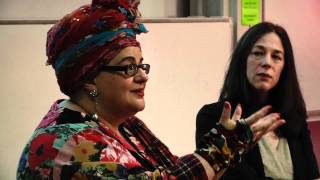 Camila Batmanghelidjh and Sara Jaffee, Cardiff University, 12th March 2012