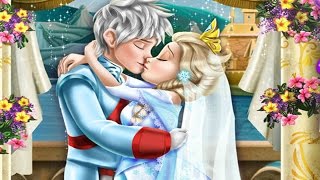 Disney Princess Frozen Elsa Wedding Kiss - Games for girls screenshot 1