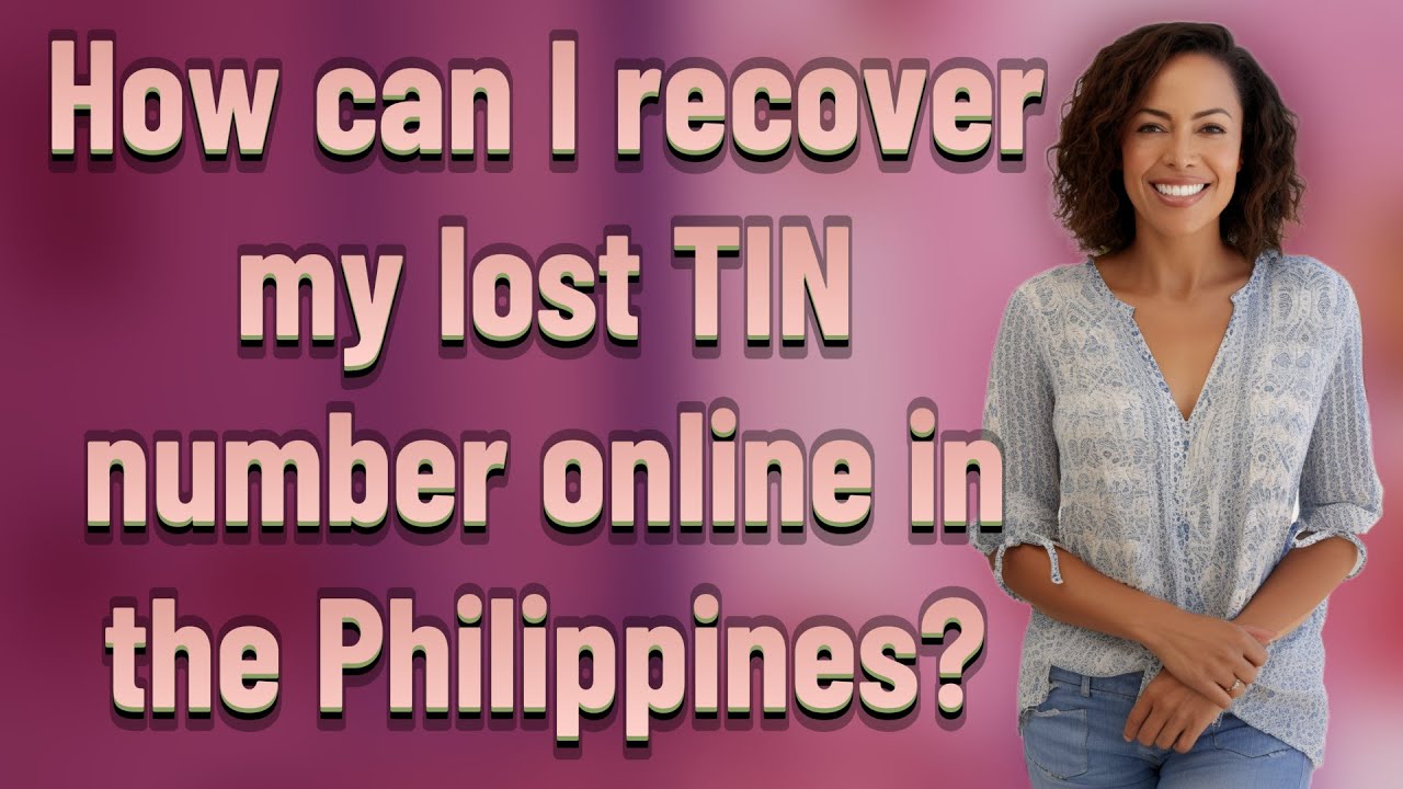 How can I recover my lost TIN number online in the Philippines?