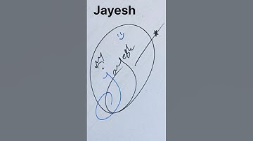 Creating Signature Art Like Jayesh - Trending Viral #shorts