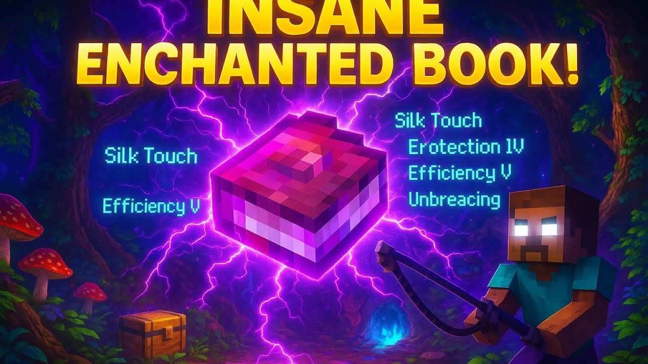 Minecraft Rarest Book “I Fished the RAREST ENCHANTED BOOK in Minecraft! 😱 (1 in a Million ...