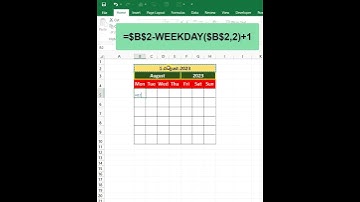 Excel Tips 39 - Dynamic Calendar | Sobanan Knowledge Sharing