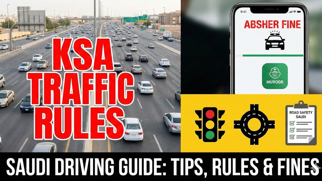 Saudi Arabia Traffic System | No Police, Only Rules & Traffic Lights 🚦