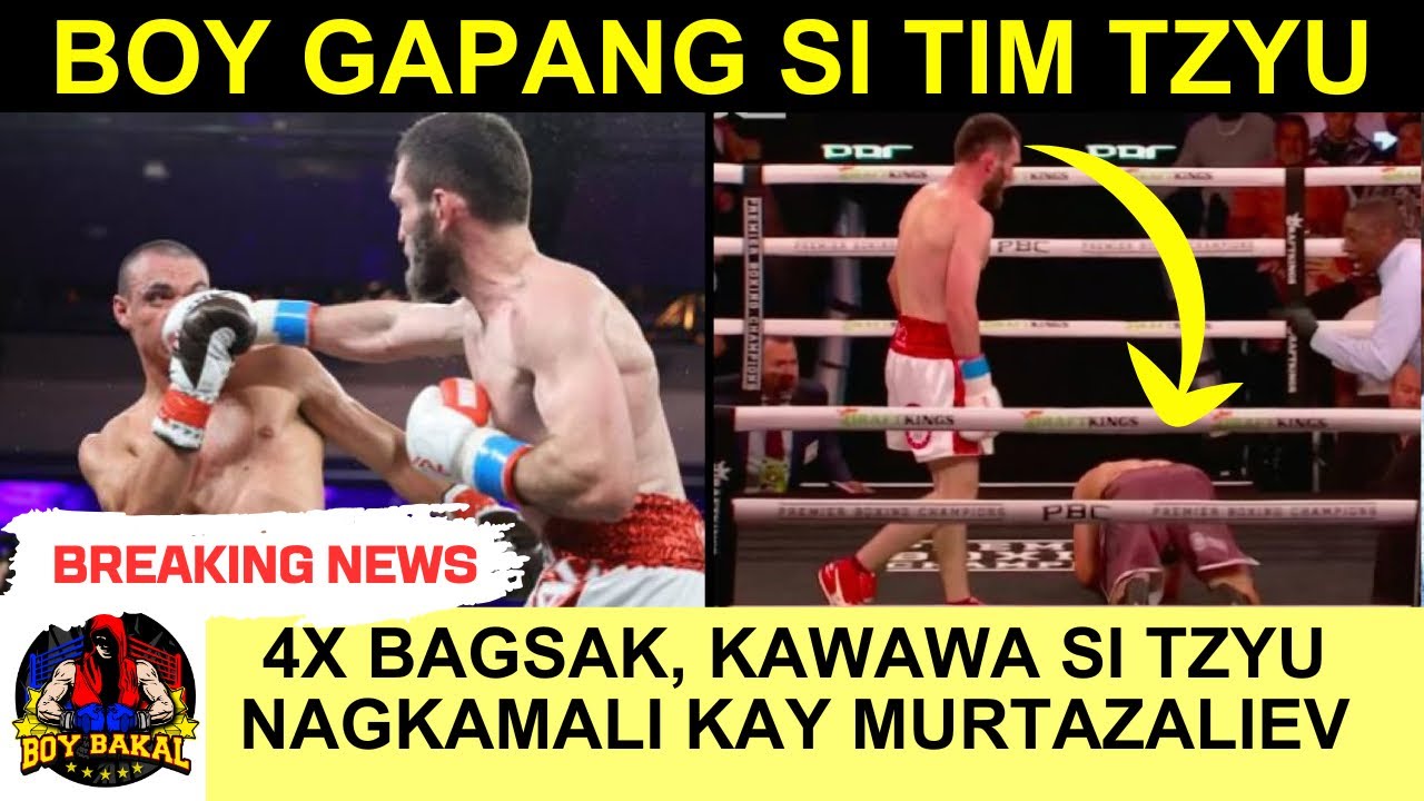 TIM TZYU NADURUG 4X BAGSAK TKO ROUND 3 , MURTAZALIEV PALAG KAY CRAWFORD