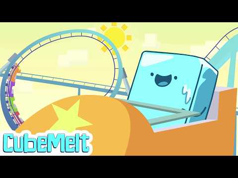 🧊 CubeMelt - Montaña rusa | Dibujos animados divertidos para niños