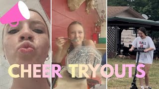 •CHEER TRYOUTS AND CLINICS VLOG• DAY 1, DAY 2 AND TRYOUT DAY🥹✌️