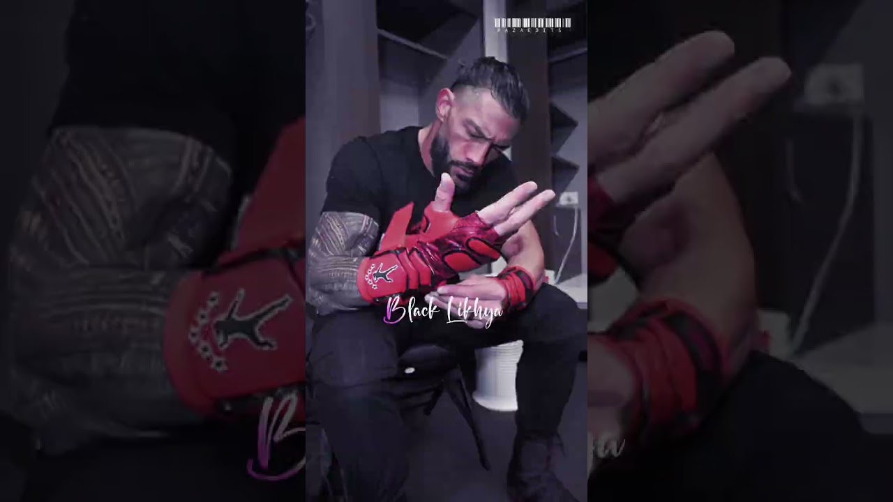 My Tribal Chief adjusting his Glove Roman Reigns#wrgpak #professionalwrestler #muhammadmohsinkhanwrg