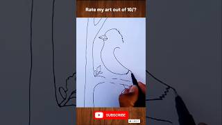 How to draw Sparrow #bird #sparrow #art #drawing #viralshort