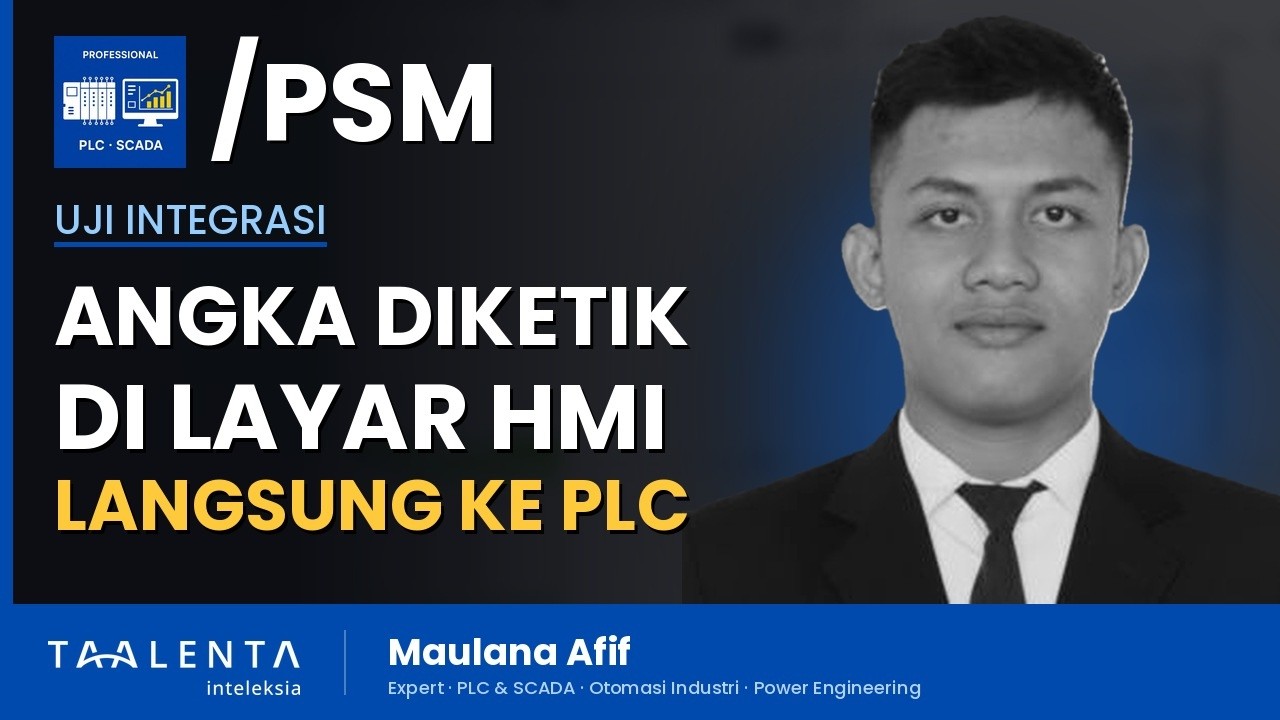 Angka yang Diketik di Layar HMI Langsung Berubah di PLC
