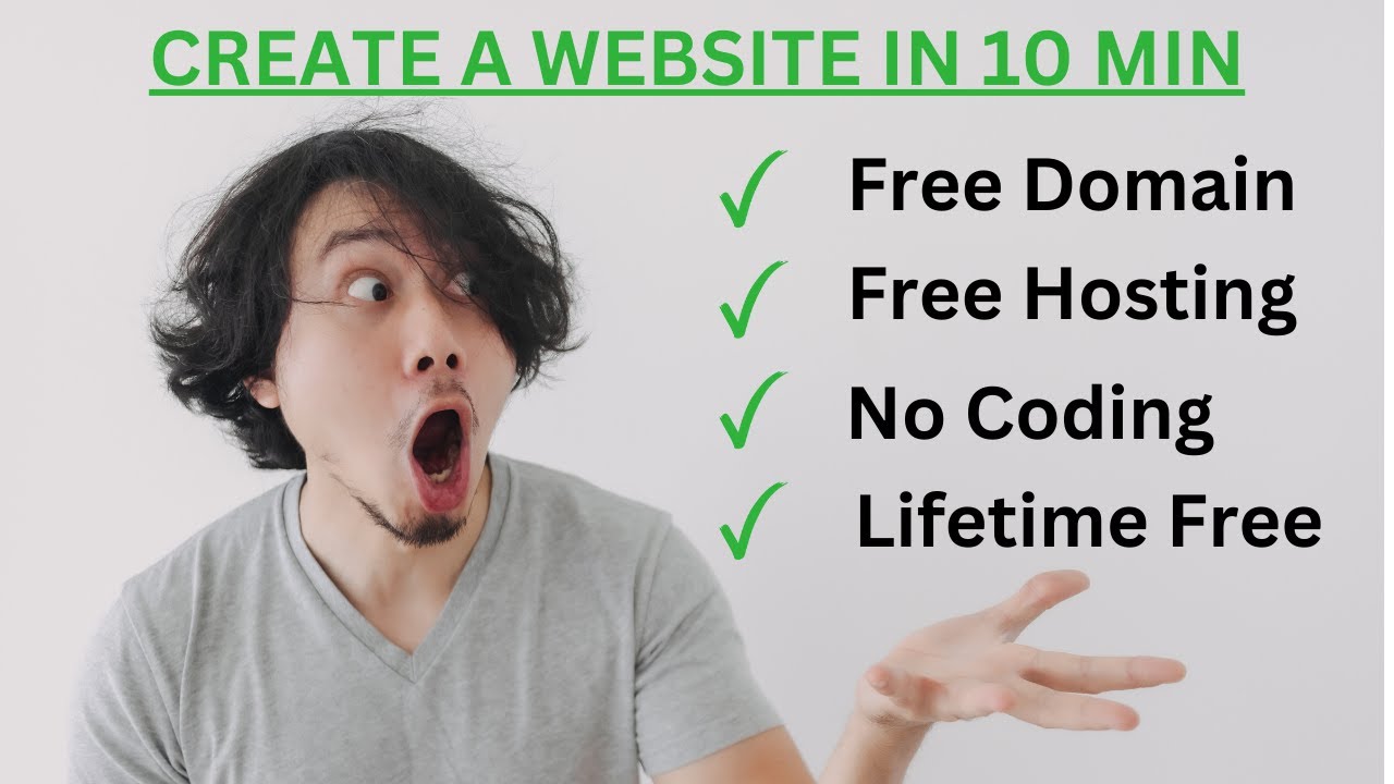 Create a Free website in 10 Minute | Free Domain & Hosting | No Coding ...