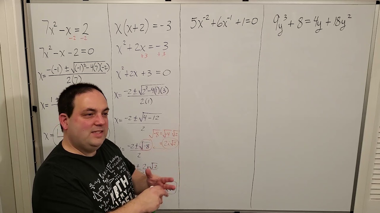 College Algebra -- Test 1 Review