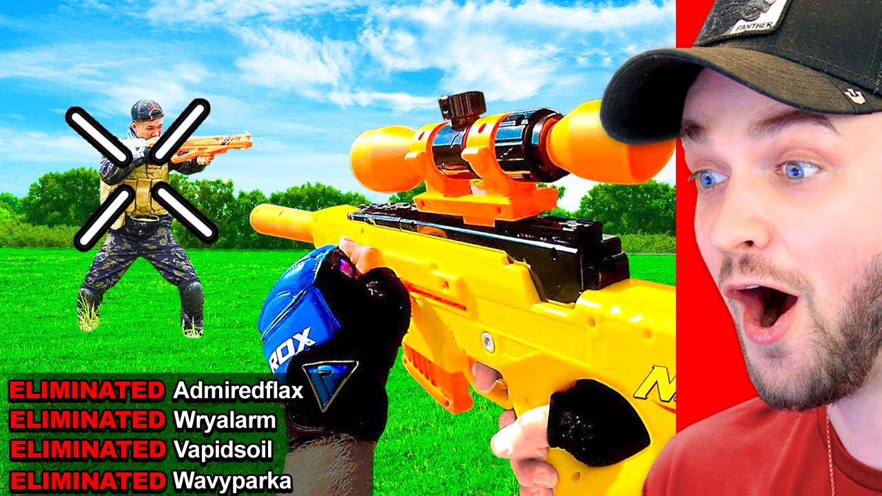 NEW* NERF GUN GAME in REAL LIFE!