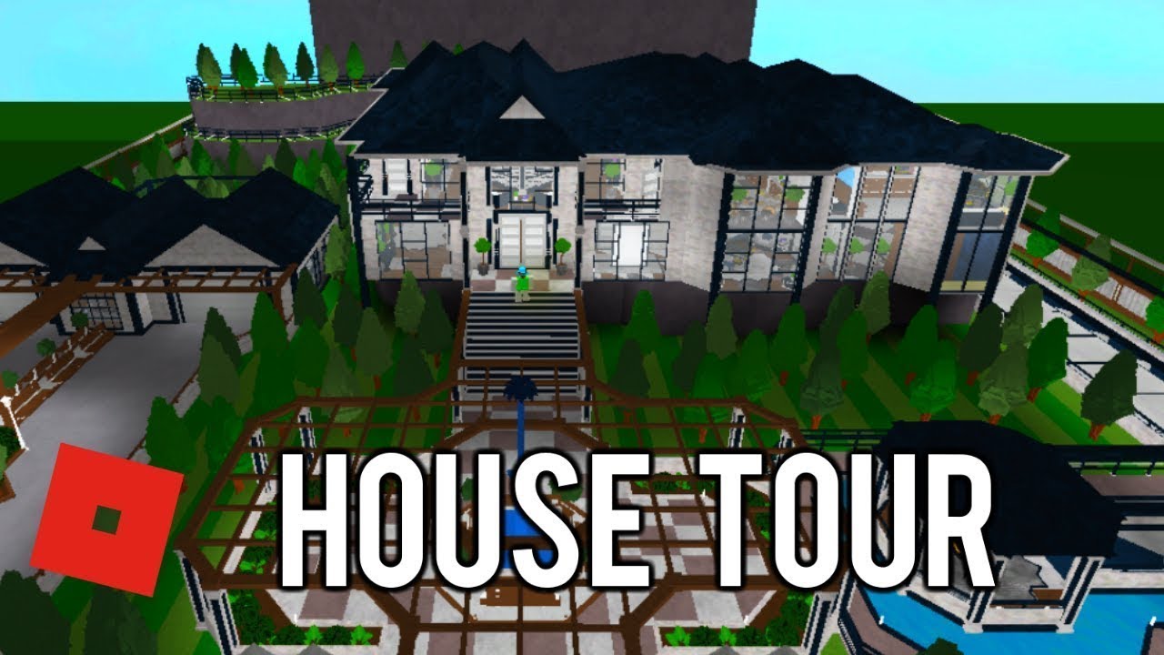 my bloxburg house tour (new intro) - YouTube