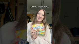 cookie dough taste test 🍪#cookiedough #tastetest #foodreview #sweettreat #sweets #cookies #gifted