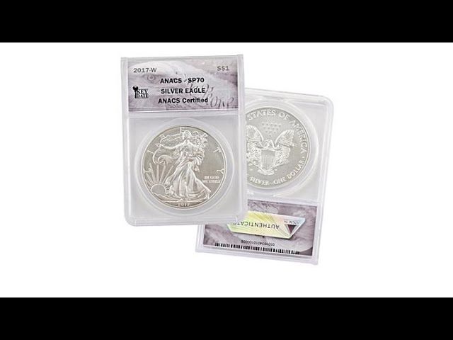 2017W SP70 ANACS Key Date Silver Eagle Dollar Coin - YouTube