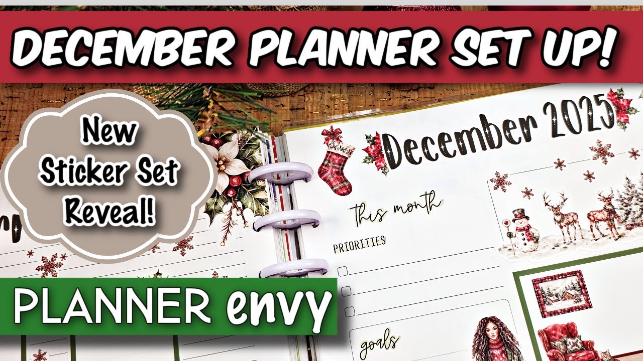 Планируйте вместе со мной — декабрьский ежемесячный планировщик Envy представляет набор наклеек!