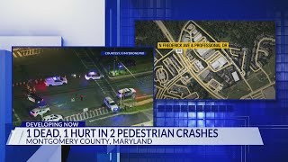 1 killed, 1 seriously injured in separate Montgomery County pedestrian crashes minutes apart