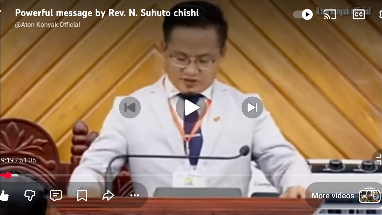 Powerful message by Rev. N. Suhuto chishi