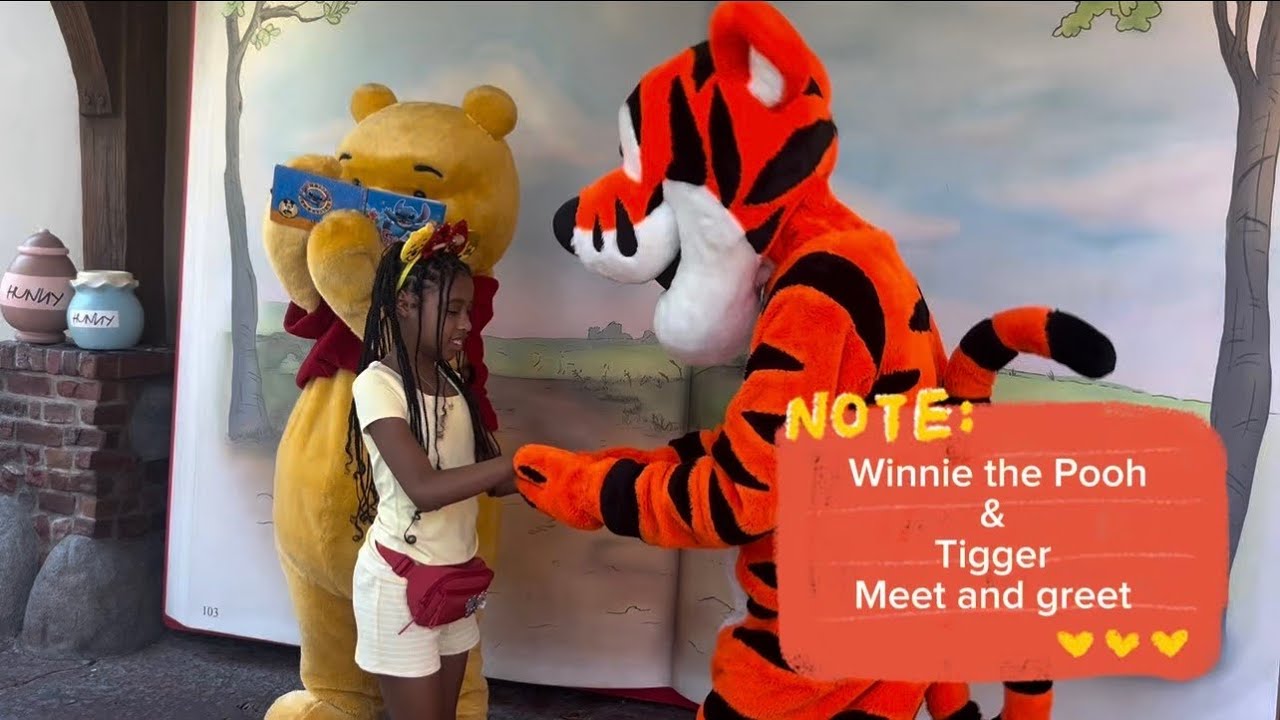 Winnie The Pooh  & Tigger Meet and Greet  #disney #waltdisneyworld #magickingdom #targetstyle 