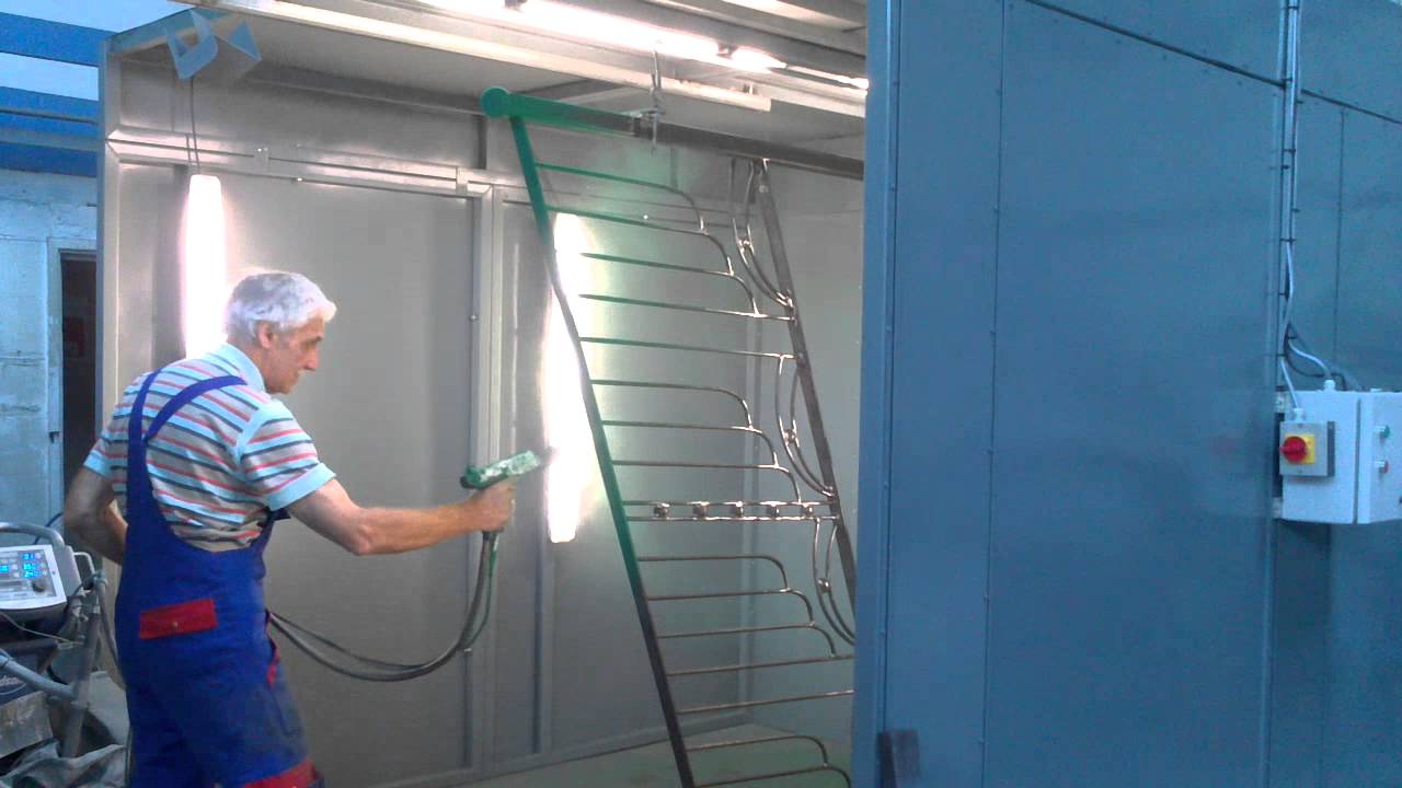Paint Spray Booth & Curing Oven with track system YouTube
