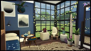 Indigo Bliss | Sims 4 Boho Bedroom Speed Build | No CC