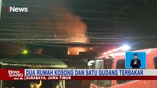 Dua Rumah Kosong dan Satu Gudang di Surabaya, Jawa Timur Ludes Terbakar #iNewsSiang 13/09