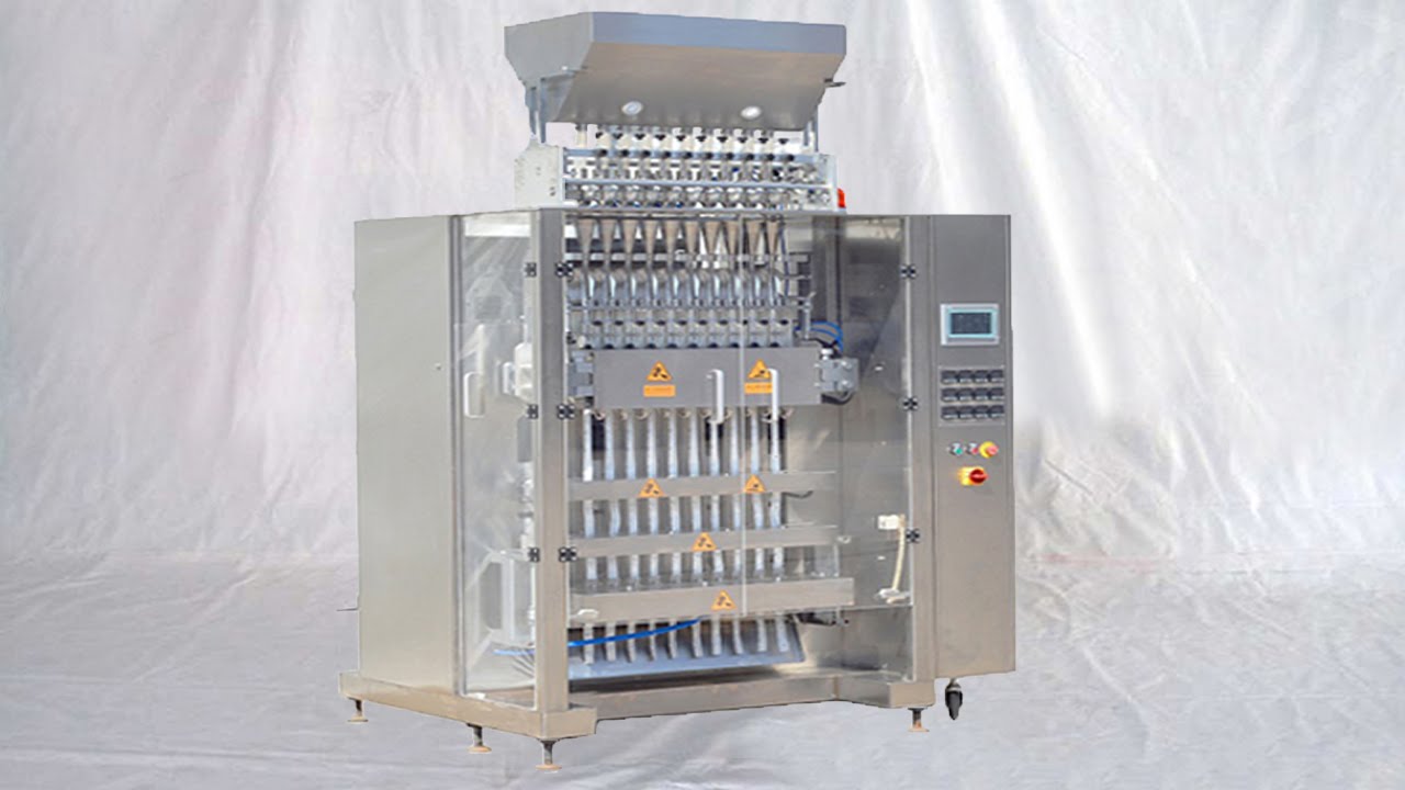 multiple columns back side sealing powder packaging solution آلة التعبئة والتغليف عالية السرعة