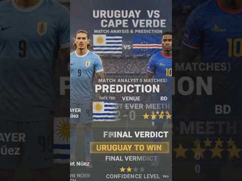 Can Cape Verde shock Uruguay? 😱 #UpsetAlert #FootballAnalysis