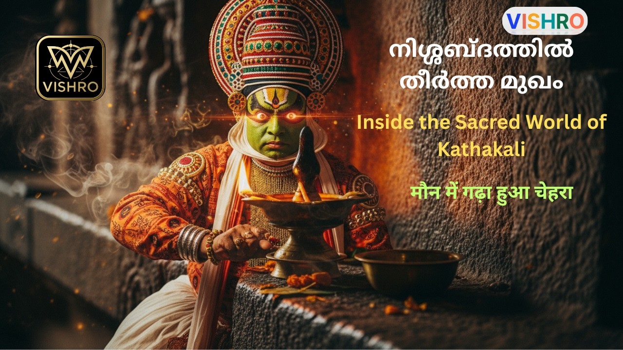 @Vishroktkl നിശ്ശബ്ദത്തിൽ തീർത്ത മുഖം  मौन में गढ़ा हुआ चेहरा  Inside the Sacred World of Kathakali