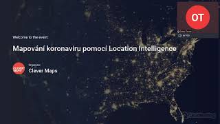 Webinář: Mapování dopadů koronaviru pomocí Location Intelligence
