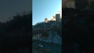Опять пожар на сопке Шошина (р-н Баляева) Владивосток