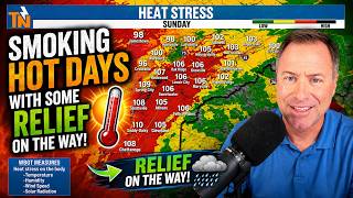 Sunday Brings the HEAT... Then Storms & Relief Arrive Monday!